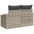 Garten-Sofa mit Kissen 123 x 62 x 69 cm Poly-Rattan