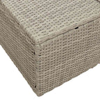 Gartensofa mit Kissen Grau 184 x 62 x 69 cm Poly-Rattan