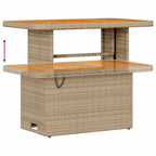 Garten Essgruppe Beige Poly-Rattan