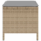 Garten Essgruppe Beige Poly-Rattan
