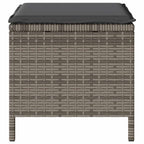 Garten Essgruppe Grau Poly-Rattan