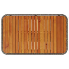 Garten Essgruppe Grau Poly-Rattan