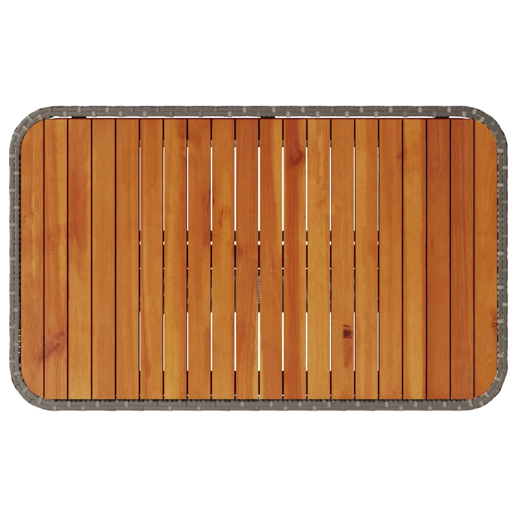 Garten Essgruppe Grau Poly-Rattan