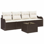 Gartensofa-set Braun Poly-Rattan