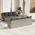 Gartensofa-set Hellgrau 55 x 55 x 37 cm Poly-Rattan