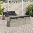 Gartensofa-set Hellgrau 55 x 55 x 37 cm Poly-Rattan