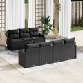 Gartensofa-set Schwarz 55 x 55 x 37 cm Poly-Rattan