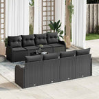 Gartensofa-set Schwarz 55 x 55 x 37 cm Poly-Rattan