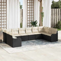 Gartensofa-set Schwarz 344 x 177,5 x 85 cm Poly-Rattan