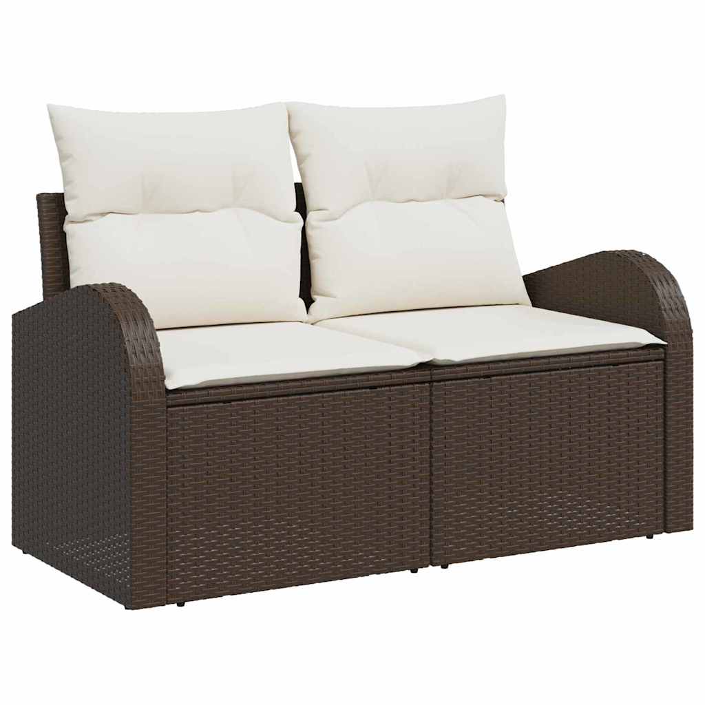 Gartensofa-set Braun 55 x 55 x 37 cm Poly-Rattan