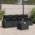 Gartensofa-set Schwarz 55 x 55 x 37 cm Poly-Rattan