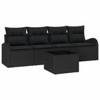 Gartensofa-set Schwarz 55 x 55 x 37 cm Poly-Rattan