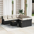 Gartensofa-set Schwarz 55 x 55 x 37 cm Poly-Rattan