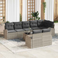 Gartensofa-set Hellgrau 55 x 55 x 37 cm Poly-Rattan