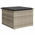 Sofa Set 6 pcs Hellgrau Poly-Rattan