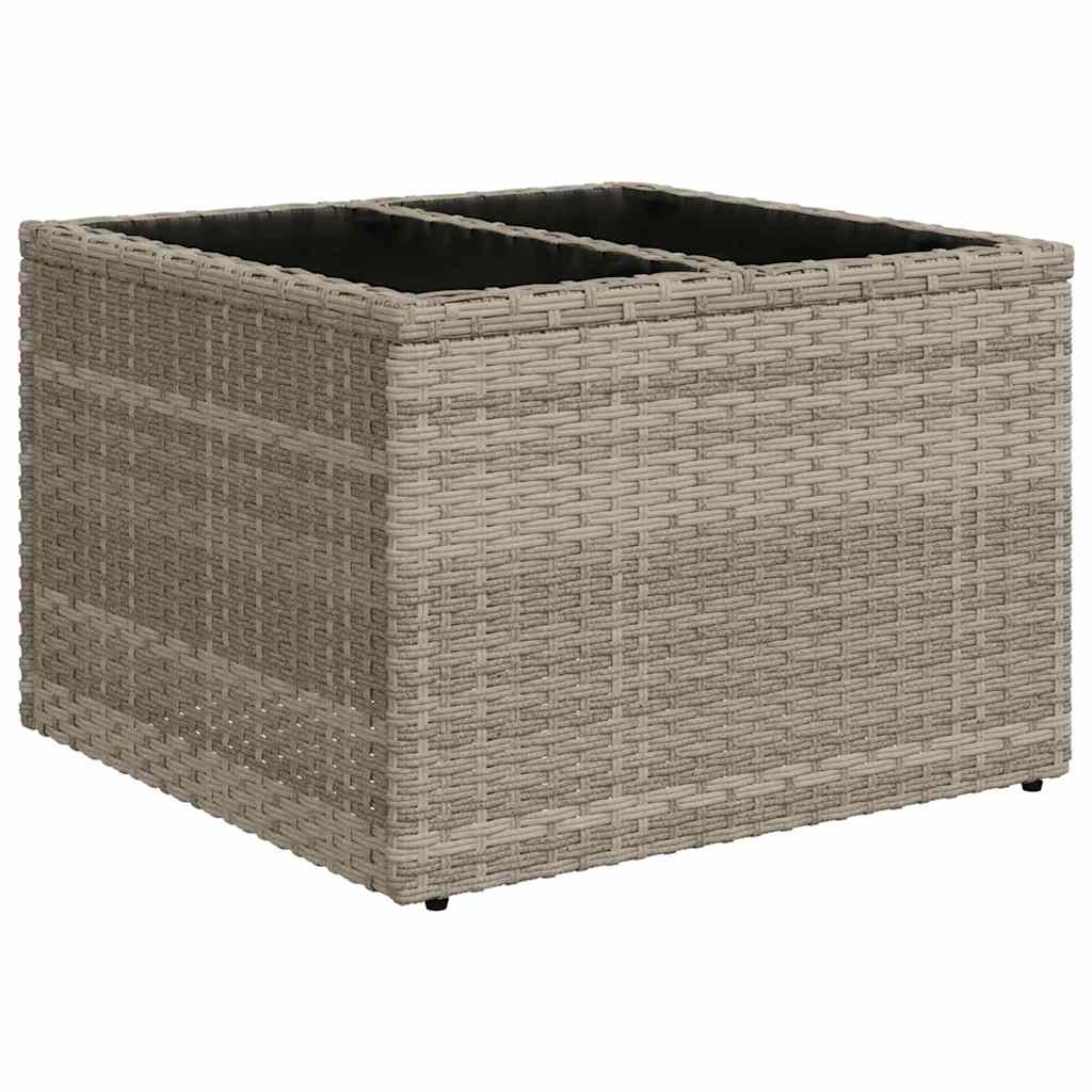 Sofa Set mit Kissen 6 pcs Hellgrau Poly Rattan