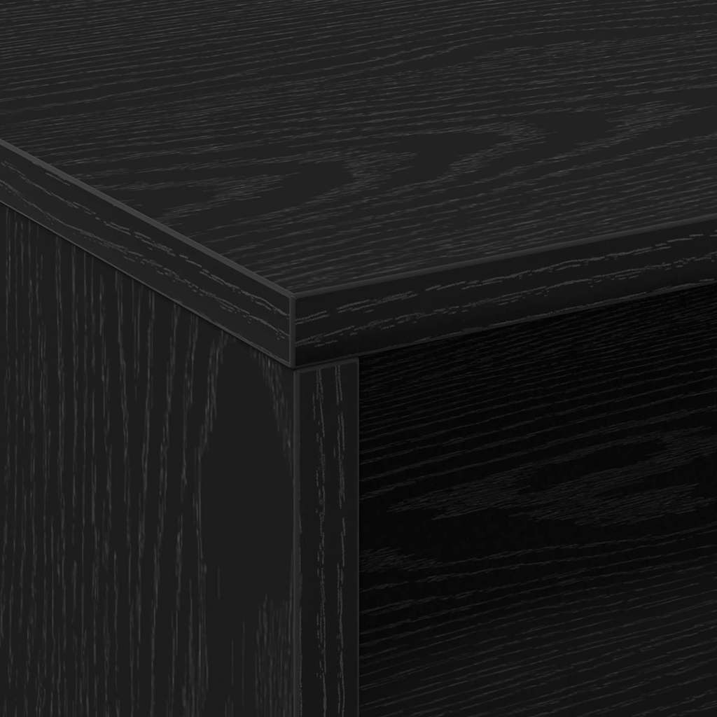 Schrank mit Regal Schwarz Eichen-Optik 60 x 48 x 74,5 cm