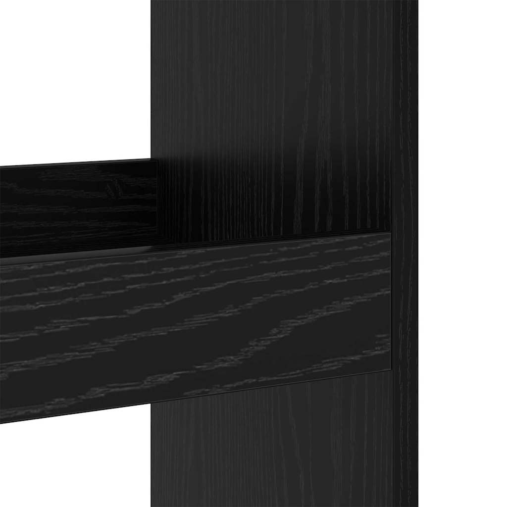 Bartisch Schwarz Eichen-Optik 60 x 60 x 100 cm Holzwerkstoff