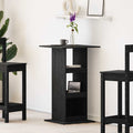 Bartisch Schwarz Eichen-Optik 60 x 60 x 100 cm Holzwerkstoff