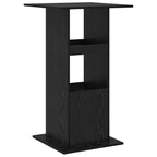 Bartisch Schwarz Eichen-Optik 60 x 60 x 100 cm Holzwerkstoff