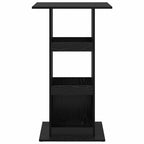 Bartisch Schwarz Eichen-Optik 60 x 60 x 100 cm Holzwerkstoff
