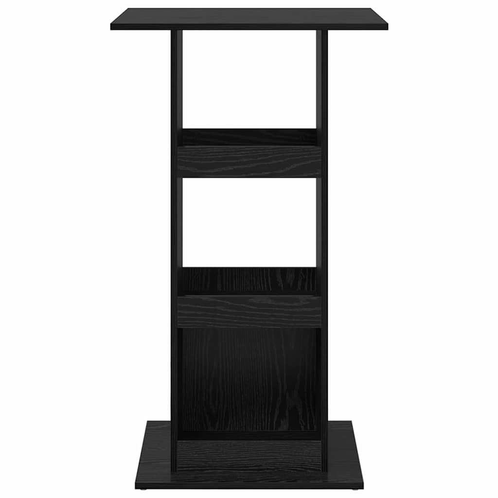Bartisch Schwarz Eichen-Optik 60 x 60 x 100 cm Holzwerkstoff