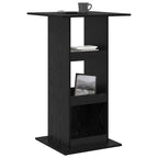 Bartisch Schwarz Eichen-Optik 60 x 60 x 100 cm Holzwerkstoff
