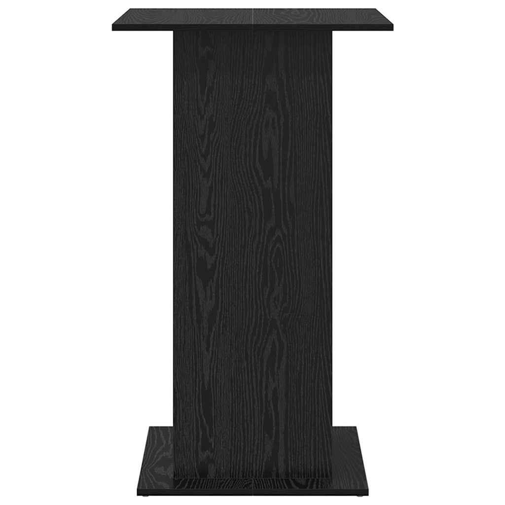 Bartisch Schwarz Eichen-Optik 60 x 60 x 100 cm Holzwerkstoff