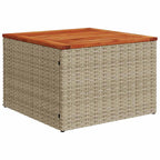 Gartensofa-set mit Kissen 8 pcs Beige Poly-Rattan