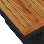 Garten-Sofa-Set mit Kissen 9 pcs Schwarz und Creme