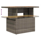 Garten-Sofa-Set mit Kissen mit Kissen 9 pcs Grau und Braun