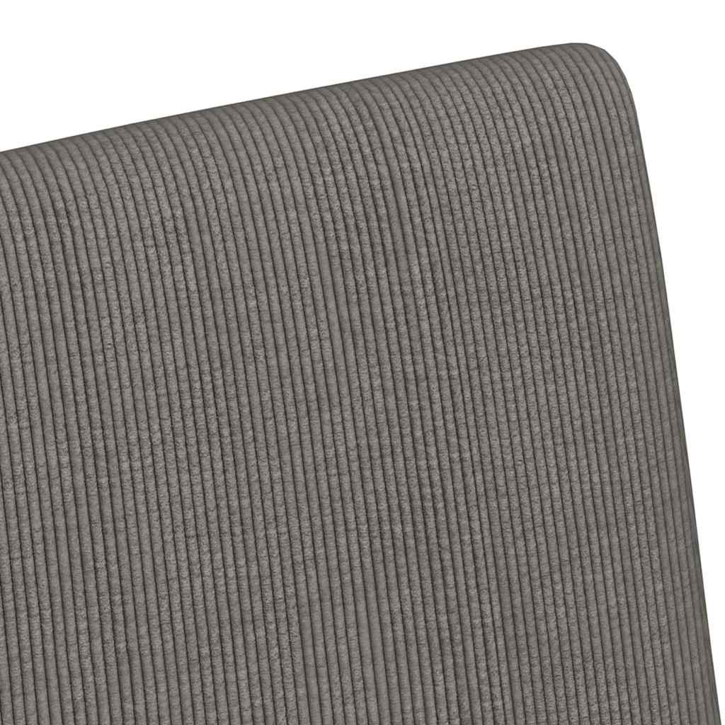 Esszimmerstühle mit Rollen 2 pcs Hellgrau 57 x 66 x 94 cm