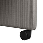 Esszimmerstühle mit Rollen 2 pcs Hellgrau 57 x 66 x 94 cm
