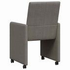 Esszimmerstühle mit Rollen 2 pcs Hellgrau 57 x 66 x 94 cm