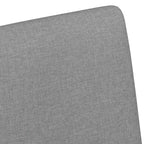 Esszimmerstühle mit Rollen 2 pcs Hellgrau 57 x 66 x 94 cm Stoff