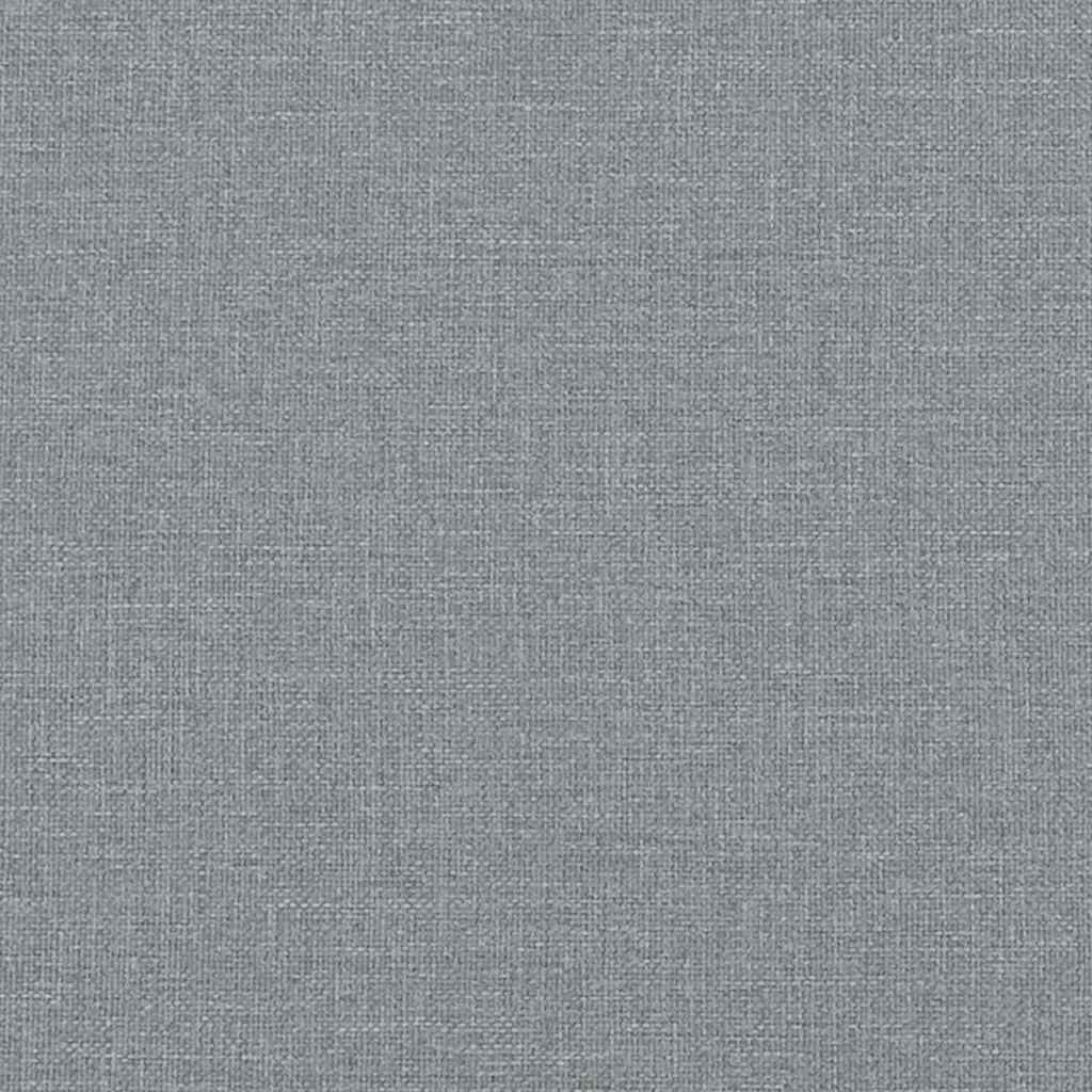 Esszimmerstühle mit Rollen 2 pcs Hellgrau 57 x 66 x 94 cm Stoff