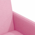 Esszimmerstühle mit Rollen 2 pcs Rosa 57 x 66 x 94 cm Stoff