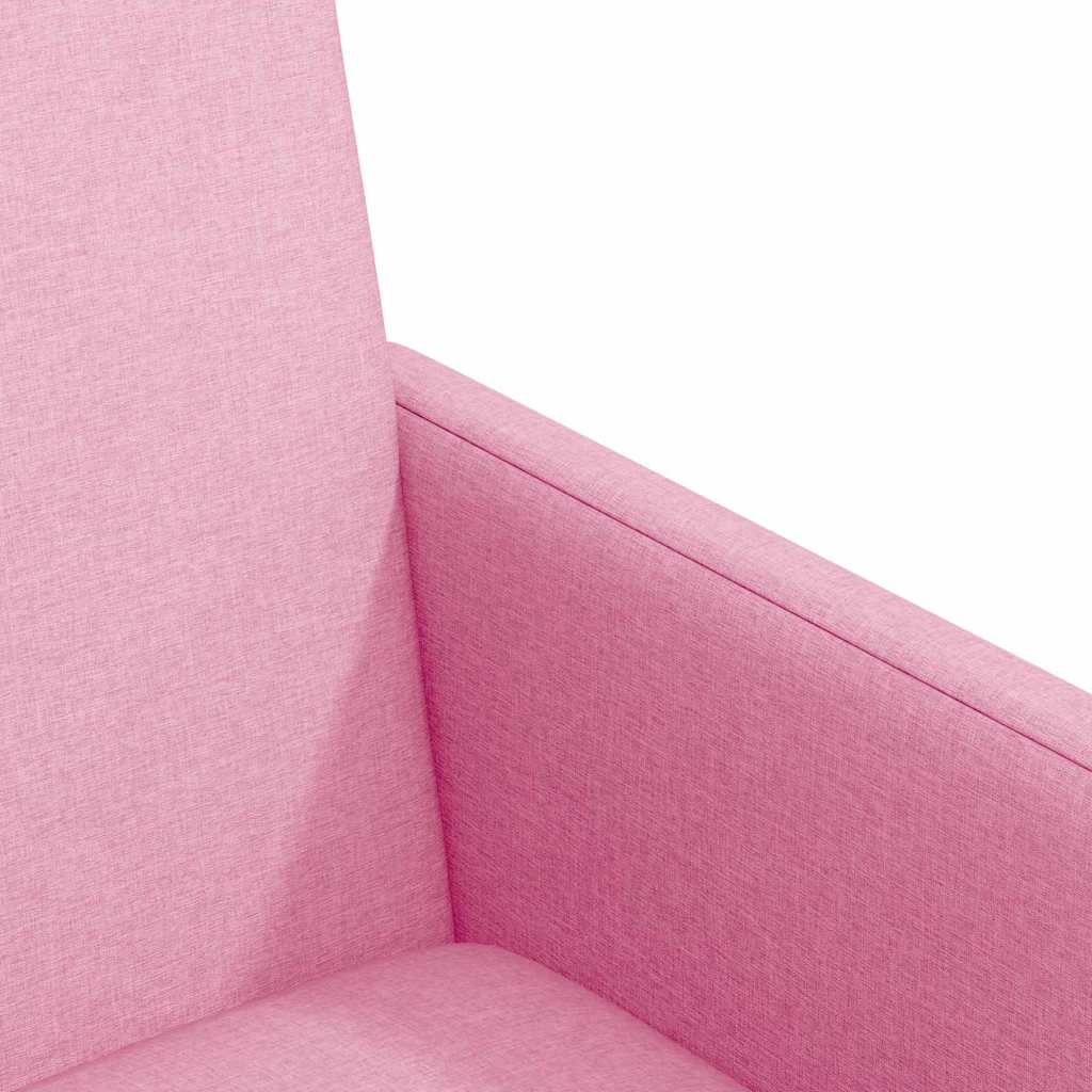 Esszimmerstühle mit Rollen 2 pcs Rosa 57 x 66 x 94 cm Stoff