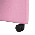 Esszimmerstühle mit Rollen 2 pcs Rosa 57 x 66 x 94 cm Stoff