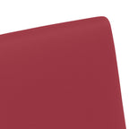 Esszimmerstühle mit Rollen 2 pcs Weinrot 57 x 66 x 94 cm