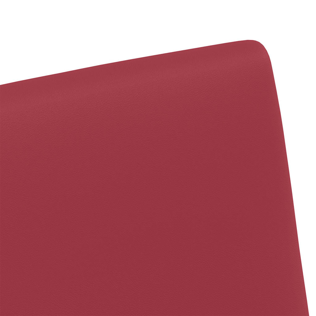 Esszimmerstühle mit Rollen 2 pcs Weinrot 57 x 66 x 94 cm
