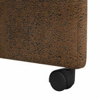 Esszimmerstühle mit Rollen 2 pcs Braun 57 x 67 x 95 cm