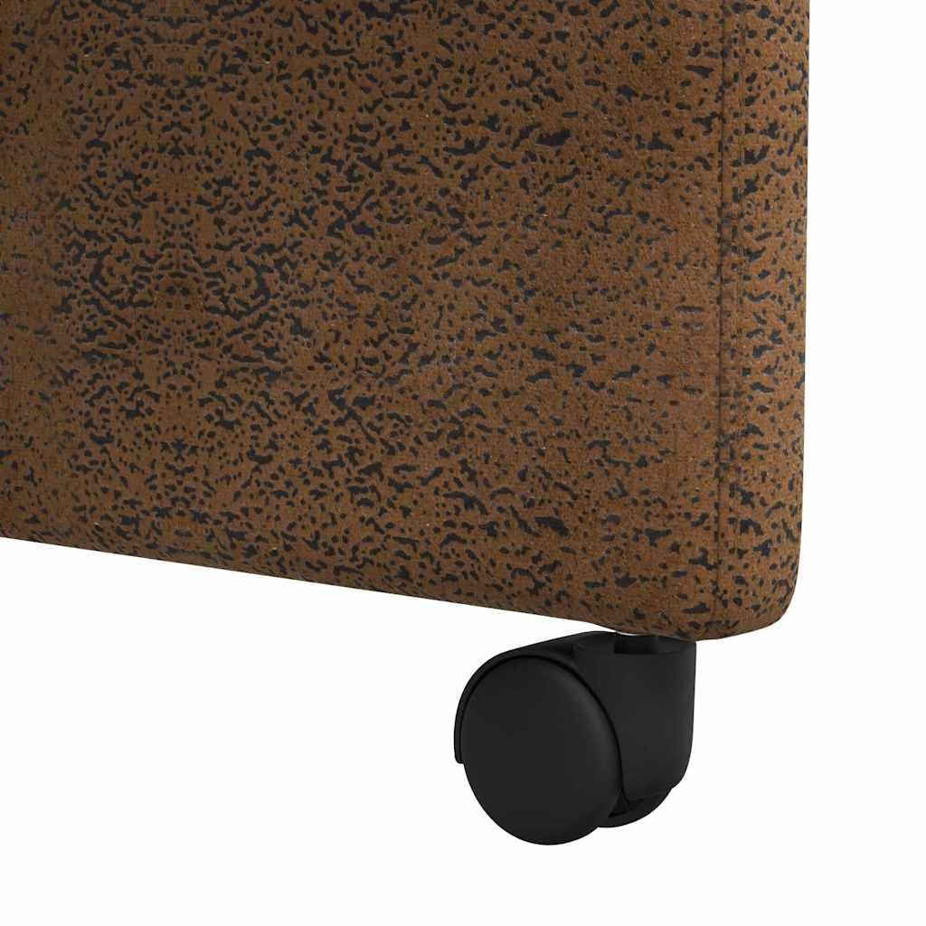 Esszimmerstühle mit Rollen 2 pcs Braun 57 x 67 x 95 cm