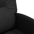 Esszimmerstühle mit Rollen 2 pcs Schwarz 57 x 67 x 95 cm Stoff
