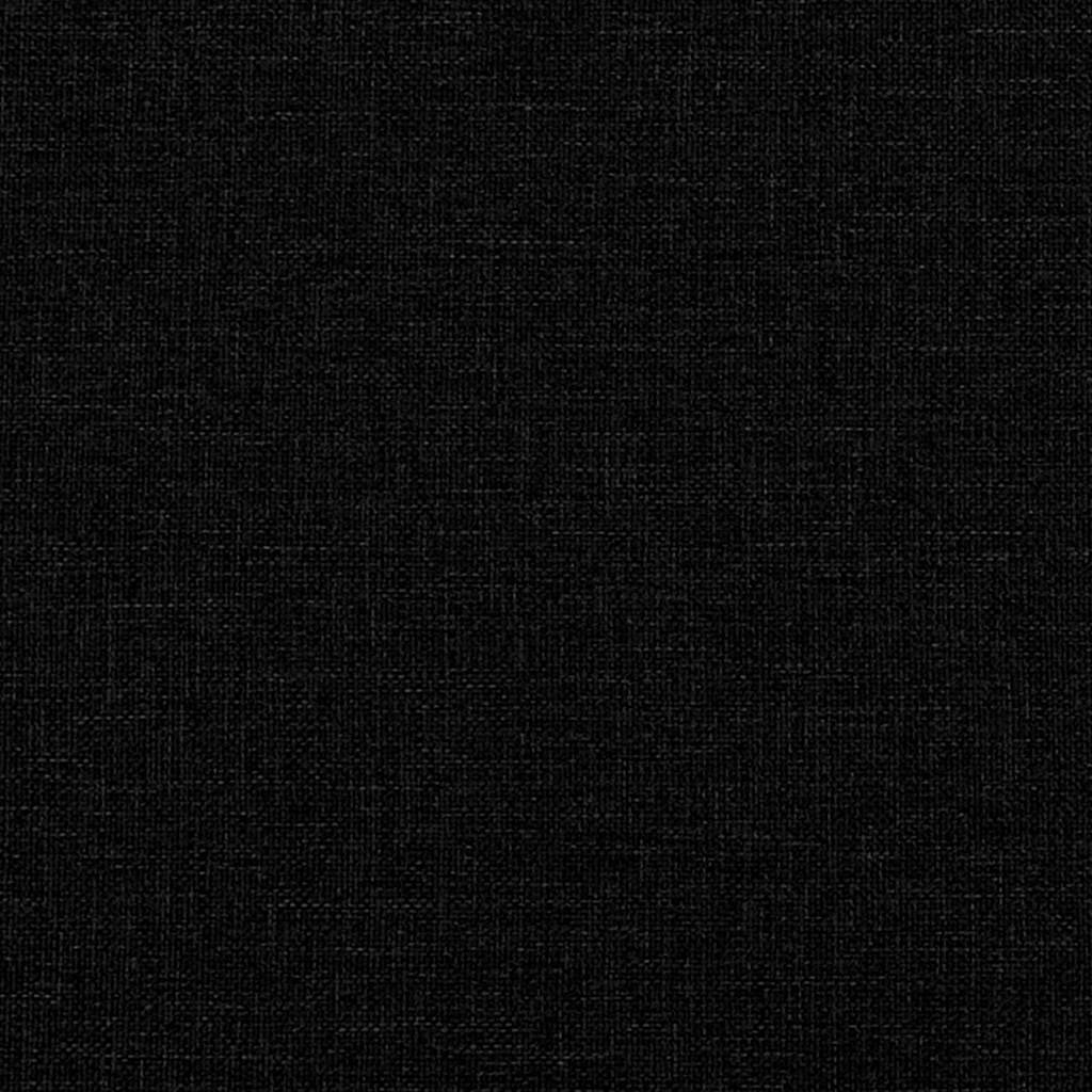 Esszimmerstühle mit Rollen 2 pcs Schwarz 57 x 67 x 95 cm Stoff