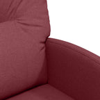 Esszimmerstühle mit Rollen 2 pcs Weinrot 57 x 67 x 95 cm Stoff