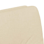 Esszimmerstühle mit Rollen 2 pcs Creme 57 x 67 x 95 cm Stoff