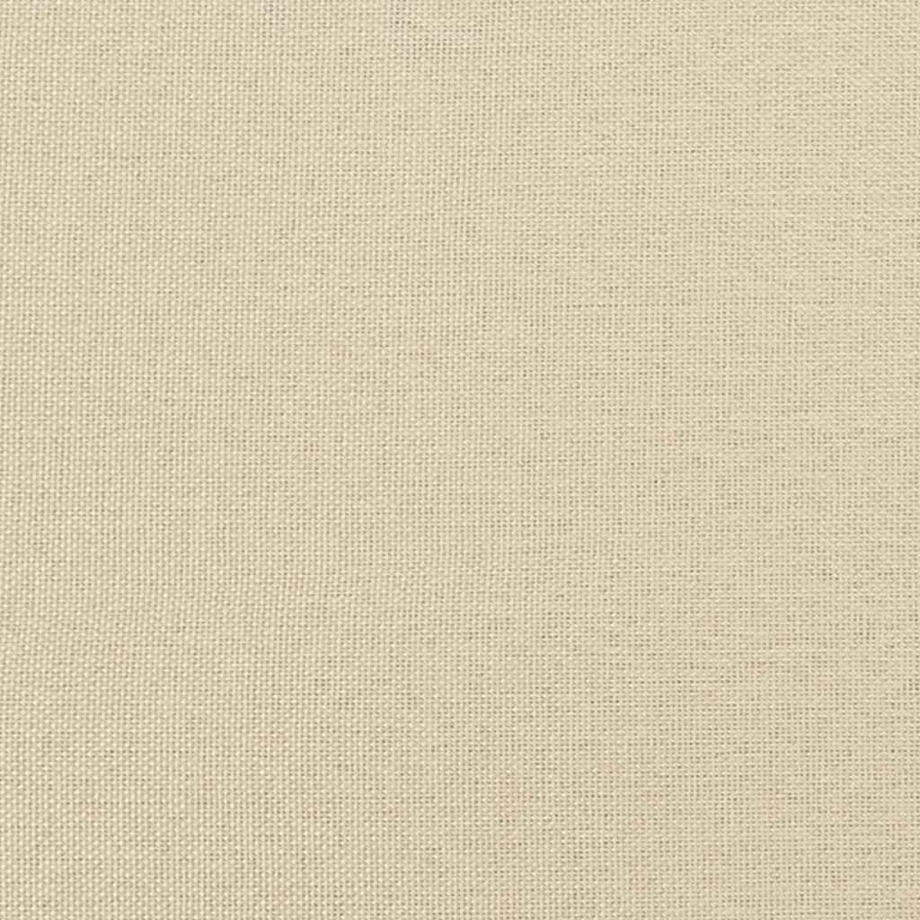 Esszimmerstühle mit Rollen 2 pcs Creme 57 x 67 x 95 cm Stoff