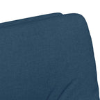 Esszimmerstühle mit Rollen 2 pcs Blau 57 x 67 x 95 cm Stoff
