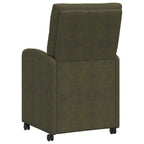 Esszimmerstühle mit Rollen 2 pcs Armeegrün 58 x 67 x 97 cm